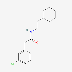 molecular formula C16H20ClNO B13354663 2-(3-chlorophenyl)-N-[2-(1-cyclohexen-1-yl)ethyl]acetamide 