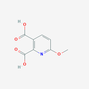 molecular formula C8H7NO5 B13354675 6-Methoxypyridine-2,3-dicarboxylic acid 