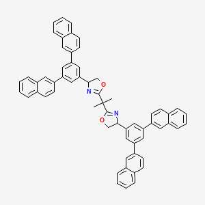 4-(3,5-dinaphthalen-2-ylphenyl)-2-[2-[4-(3,5-dinaphthalen-2-ylphenyl)-4,5-dihydro-1,3-oxazol-2-yl]propan-2-yl]-4,5-dihydro-1,3-oxazole