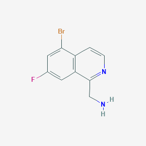 (5-Bromo-7-fluoroisoquinolin-1-yl)methanamine