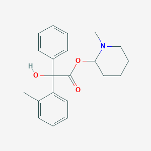 1-Methylpiperidin-2-yl 2-hydroxy-2-phenyl-2-(o-tolyl)acetate