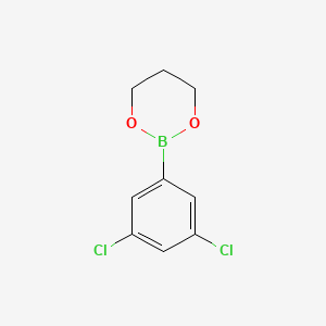 molecular formula C9H9BCl2O2 B13354722 2-(3,5-Dichlorophenyl)-1,3,2-dioxaborinane 