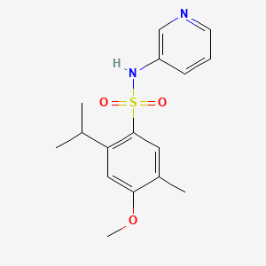 2-isopropyl-4-methoxy-5-methyl-N-(3-pyridinyl)benzenesulfonamide