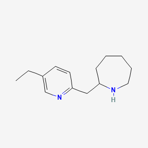 molecular formula C14H22N2 B1335474 2-[(5-Ethylpyridin-2-yl)methyl]azepane CAS No. 881039-99-2