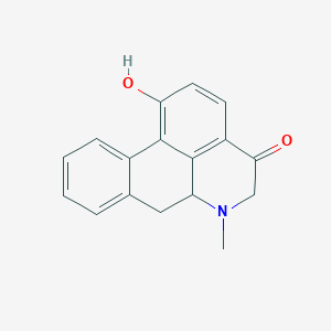 molecular formula C17H15NO2 B13354745 1-Hydroxy-6-methyl-5,6,6a,7-tetrahydro-4H-dibenzo[de,g]quinolin-4-one 