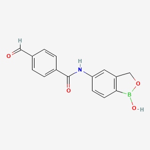 4-Formyl-N-(1-hydroxy-1,3-dihydro-2,1-benzoxaborol-5-yl)benzamide