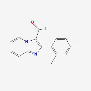 molecular formula C16H14N2O B1335476 2-(2,4-Dimethylphenyl)imidazo[1,2-a]pyridine-3-carbaldehyde CAS No. 881040-31-9