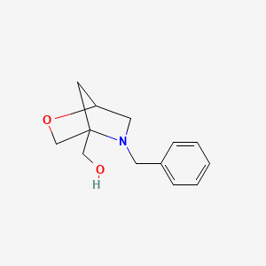 molecular formula C13H17NO2 B13354776 (5-Benzyl-2-oxa-5-azabicyclo[2.2.1]heptan-4-yl)methanol 