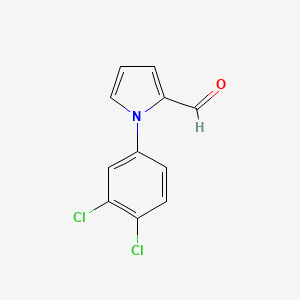 molecular formula C11H7Cl2NO B1335478 1-(3,4-二氯苯基)-1H-吡咯-2-甲醛 CAS No. 169036-52-6