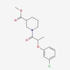 Methyl 1-[2-(3-chlorophenoxy)propanoyl]-3-piperidinecarboxylate