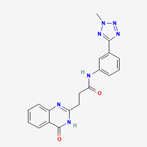 3-(4-hydroxyquinazolin-2-yl)-N-[3-(2-methyl-2H-tetrazol-5-yl)phenyl]propanamide