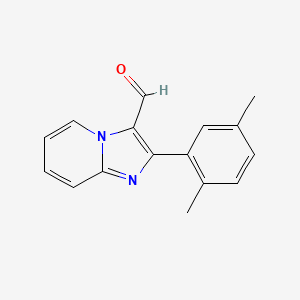molecular formula C16H14N2O B1335479 2-(2,5-二甲苯基)咪唑并[1,2-a]吡啶-3-甲醛 CAS No. 881040-54-6