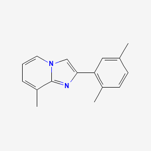 molecular formula C16H16N2 B1335480 2-(2,5-Dimethylphenyl)-8-methylimidazo[1,2-a]pyridine 