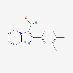 molecular formula C16H14N2O B1335483 2-(3,4-Dimethylphenyl)imidazo[1,2-a]pyridine-3-carbaldehyde CAS No. 881041-64-1