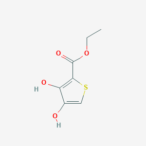 molecular formula C7H8O4S B13354841 Ethyl 3,4-dihydroxythiophene-2-carboxylate 