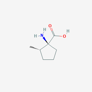 molecular formula C7H13NO2 B13354855 (1S,2S)-1-Amino-2-methylcyclopentanecarboxylic acid CAS No. 309757-04-8