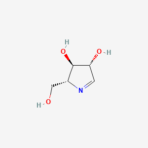 molecular formula C5H9NO3 B13354863 (2R,3R,4R)-2-(hydroxymethyl)-3,4-dihydro-2H-pyrrole-3,4-diol 