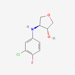 Rel-(3R,4S)-4-((3-chloro-4-fluorophenyl)amino)tetrahydrofuran-3-ol