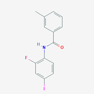 N-(2-fluoro-4-iodophenyl)-3-methylbenzamide