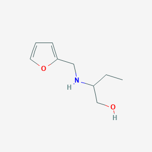 molecular formula C9H15NO2 B1335490 2-[(2-呋喃基甲基)氨基]-1-丁醇 CAS No. 892582-00-2