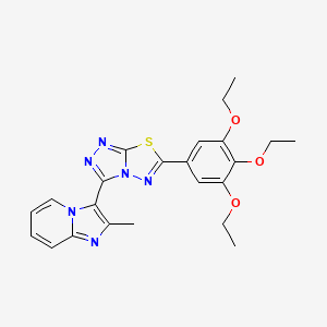 2-Methyl-3-[6-(3,4,5-triethoxyphenyl)[1,2,4]triazolo[3,4-b][1,3,4]thiadiazol-3-yl]imidazo[1,2-a]pyridine