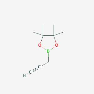 molecular formula C9H15BO2 B13354945 4,4,5,5-Tetramethyl-2-(prop-2-yn-1-yl)-1,3,2-dioxaborolane 