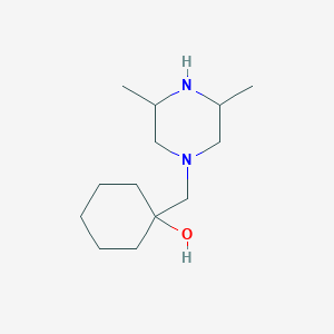 1-((3,5-Dimethylpiperazin-1-yl)methyl)cyclohexan-1-ol