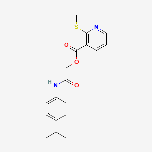 2-((4-Isopropylphenyl)amino)-2-oxoethyl 2-(methylthio)nicotinate