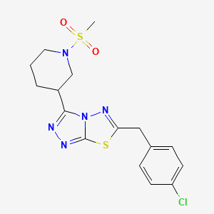 6-(4-Chlorobenzyl)-3-[1-(methylsulfonyl)-3-piperidinyl][1,2,4]triazolo[3,4-b][1,3,4]thiadiazole