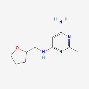 2-methyl-N4-((tetrahydrofuran-2-yl)methyl)pyrimidine-4,6-diamine