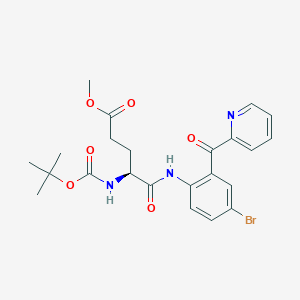 Methyl (S)-5-((4-bromo-2-picolinoylphenyl)amino)-4-((tert-butoxycarbonyl)amino)-5-oxopentanoate