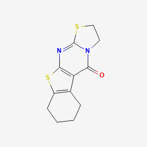 2,3,6,7,8,9-Hexahydro-5h-[1]benzothieno[2,3-d]thiazolo[3,2-a]pyrimidin-5-one