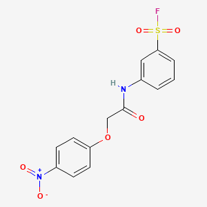 3-{[(4-Nitrophenoxy)acetyl]amino}benzenesulfonyl fluoride