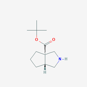 molecular formula C12H21NO2 B13355133 tert-Butyl (3aS,6aR)-hexahydrocyclopenta[c]pyrrole-3a(1H)-carboxylate 