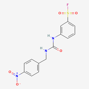 3-(3-(4-Nitrobenzyl)ureido)benzene-1-sulfonyl fluoride