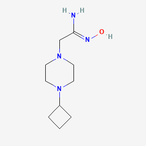 2-(4-Cyclobutylpiperazin-1-yl)-N'-hydroxyacetimidamide