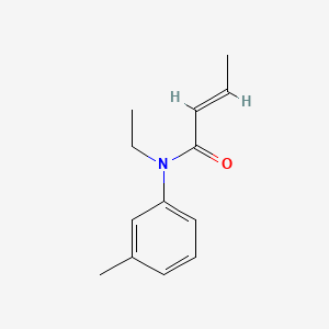 molecular formula C13H17NO B13355230 N-Ethyl-N-(m-tolyl)but-2-enamide CAS No. 1195353-67-3