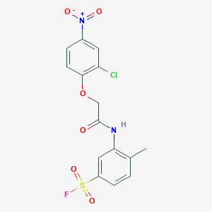 Benzenesulfonylfluoride, 3-[[2-(2-chloro-4-nitrophenoxy)acetyl]amino]-4-methyl-