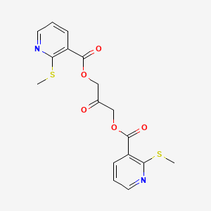 2-Oxopropane-1,3-diyl bis(2-(methylthio)nicotinate)