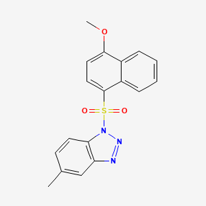 1-[(4-methoxy-1-naphthyl)sulfonyl]-5-methyl-1H-1,2,3-benzotriazole