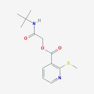 2-(tert-Butylamino)-2-oxoethyl 2-(methylthio)nicotinate