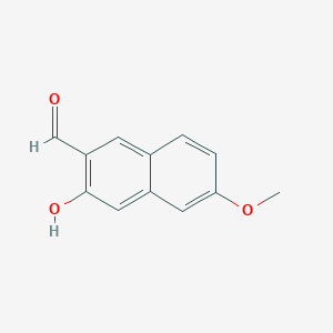 molecular formula C12H10O3 B13355317 3-Hydroxy-6-methoxy-2-naphthaldehyde 