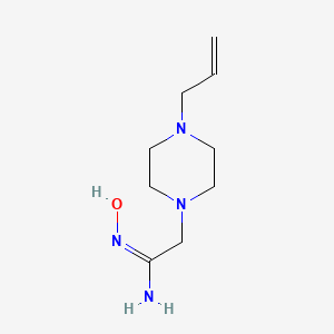 molecular formula C9H18N4O B13355363 2-(4-Allylpiperazin-1-yl)-N'-hydroxyacetimidamide 