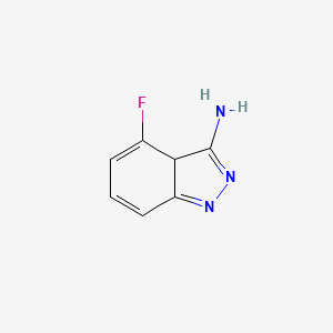 molecular formula C7H6FN3 B1335537 4-氟-3aH-吲唑-3-胺 CAS No. 697230-91-4