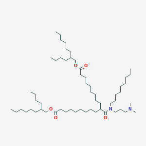 molecular formula C58H114N2O5 B13355374 Bis(2-butyloctyl) 10-((3-(dimethylamino)propyl)(nonyl)carbamoyl)nonadecanedioate 