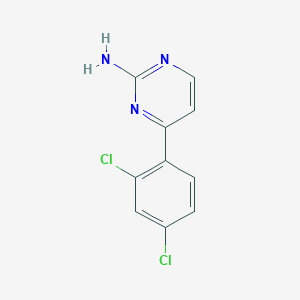 molecular formula C10H7Cl2N3 B1335539 4-(2,4-Dichlorophenyl)pyrimidin-2-amine CAS No. 828273-03-6
