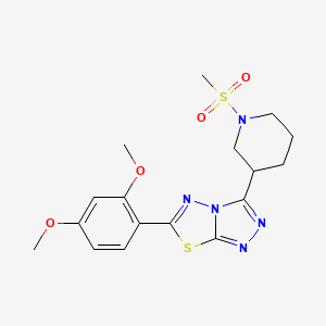 6-(2,4-Dimethoxyphenyl)-3-[1-(methylsulfonyl)-3-piperidinyl][1,2,4]triazolo[3,4-b][1,3,4]thiadiazole