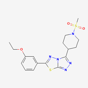 6-(3-Ethoxyphenyl)-3-[1-(methylsulfonyl)-4-piperidinyl][1,2,4]triazolo[3,4-b][1,3,4]thiadiazole