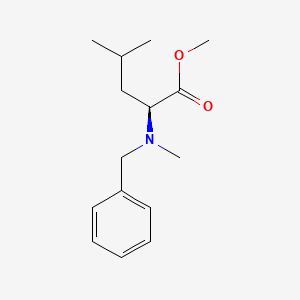 molecular formula C15H23NO2 B13355411 Methyl N-benzyl-N-methyl-L-leucinate 