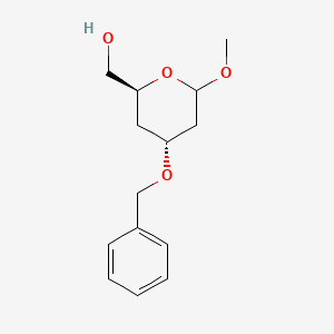 ((2S,4R)-4-(Benzyloxy)-6-methoxytetrahydro-2H-pyran-2-yl)methanol